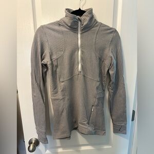 lululemon athletica Gray Zip-Up Top